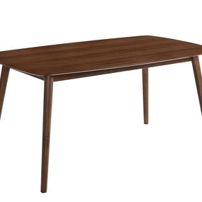 Estila Dizajnový obdĺžnikový jedálenský stôl Nordica Nogal v drevenom naturálnom prevedení v orechovo hnedej farbe 150cm