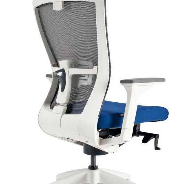 OFFICE PRO bestuhl -  OFFICE PRO bestuhl Kancelárska stolička MERENS WHITE SP modrá
