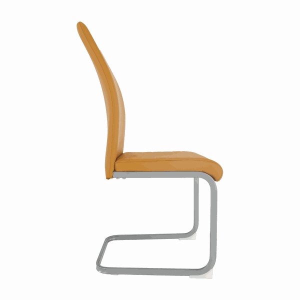 Jedálenská stolička, horčicová/sivá, NOBATA