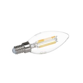 PRIOS Smart LED sviečka E14 4, 2W WLAN číra tunable white, sklo, E14, 4.2W, Energialuokka: E, P: 9.8 cm