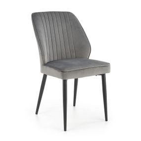Jedálenská stolička K432 - sivá / čierna