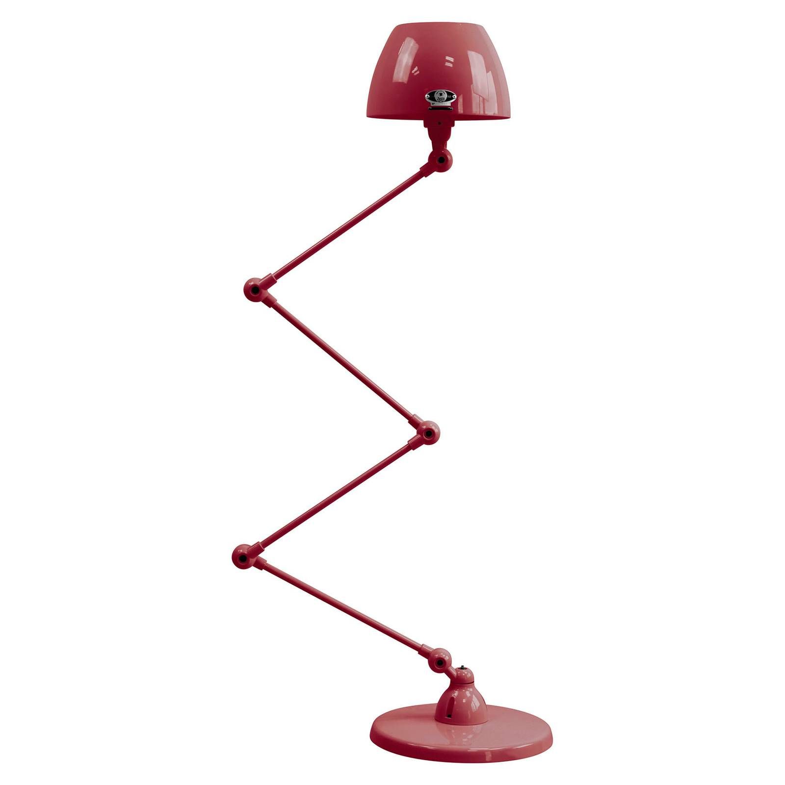 Jieldé Aicler AIC433 kĺbová lampa, burgundská, Obývacia izba / jedáleň, hliník, oceľ, E14, 25W, K: 132cm