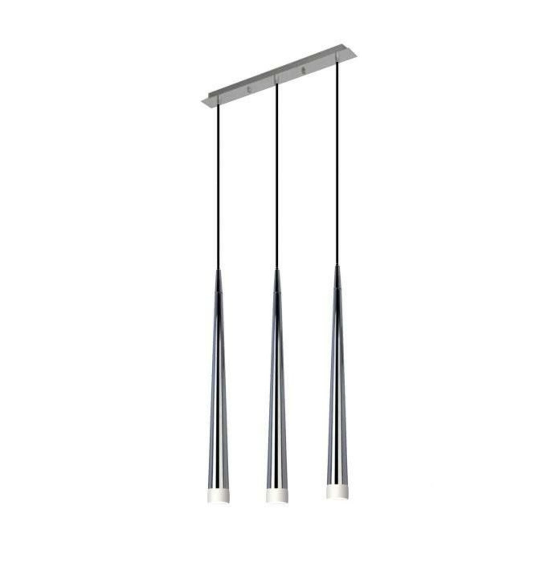 Závěsné svítidlo AZzardo Stylo 3 chrome AZ0133 G9 3x40W IP20 55cm chromové