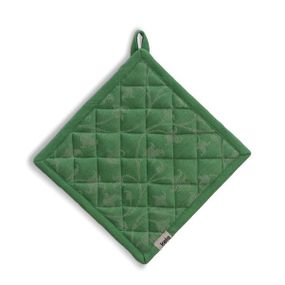 Podložka pod hrnec Cora 100% bavlna světle zelená/zelený vzor 20,0x20,0cm
