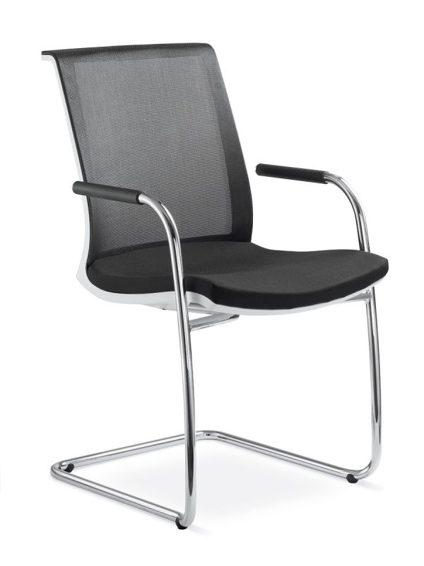 LD SEATING Konferenčná stolička LYRA NET 213-KZ-N1, kostra čierna