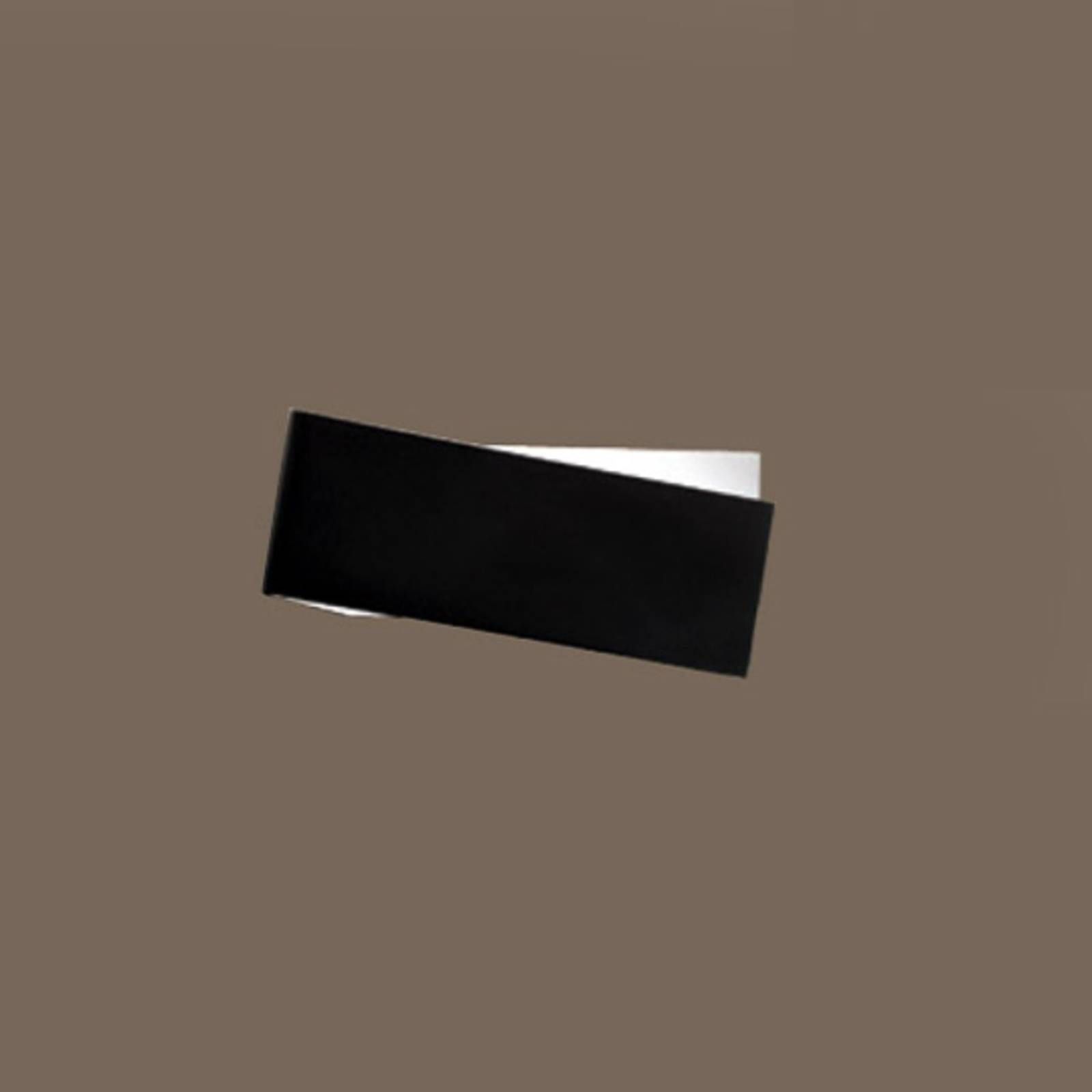 Linea Light Nástenné svietidlo Zig Zag čiernobiele 26 cm, Obývacia izba / jedáleň, hliník, G9, P: 26 cm, K: 12cm