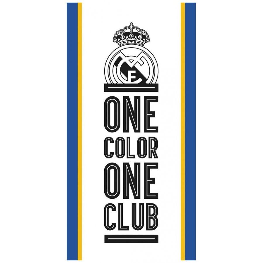 Carbotex · Bavlnená futbalová osuška FC REAL MADRID - ONE COLOR ONE CLUB - 100% bavlna - 70 x 140 cm