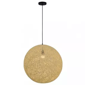 Závesná lampa 55 cm Dekorhome Krémová