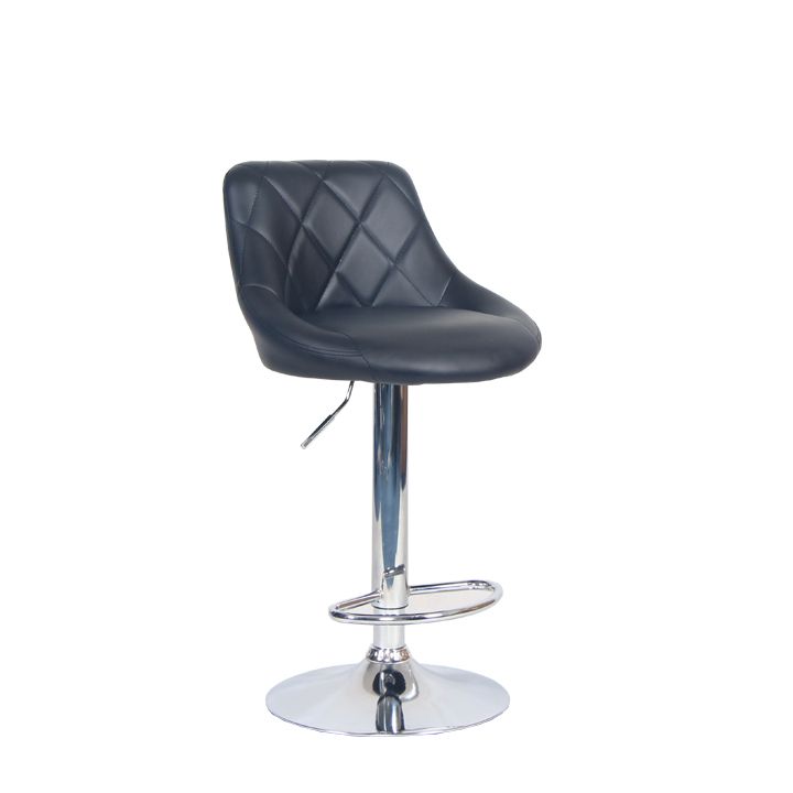 Barová stolička Mariora (čierna ekokoža)