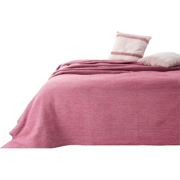 DomTextilu Ružový kvalitný jednofarebný prehoz na posteľ 220 x 240 cm 63673