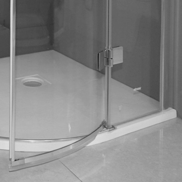 Aquatek - BETTER S7 štvrťkruhový sprchový kút 90 x 90 číre sklo