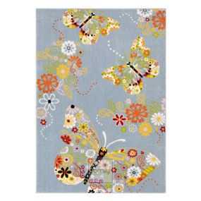 DomTextilu Dizajnový detský koberec s motívom motýľa 64084-238255
