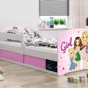 Posteľ LUKI 160x80cm - Biela -  GIRL