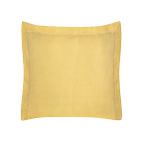 DomTextilu Žltá jednofarebná bavlnená obliečka na vankúš NOVA COLOR 70x90 cm Žltá 39036-208761