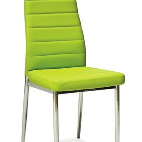 Jedálenská stolička H-261 (ekokoža zelená)