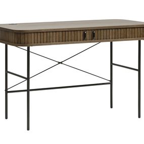 Furniria Dizajnový písací stôl Vasiliy 120 cm dymový dub