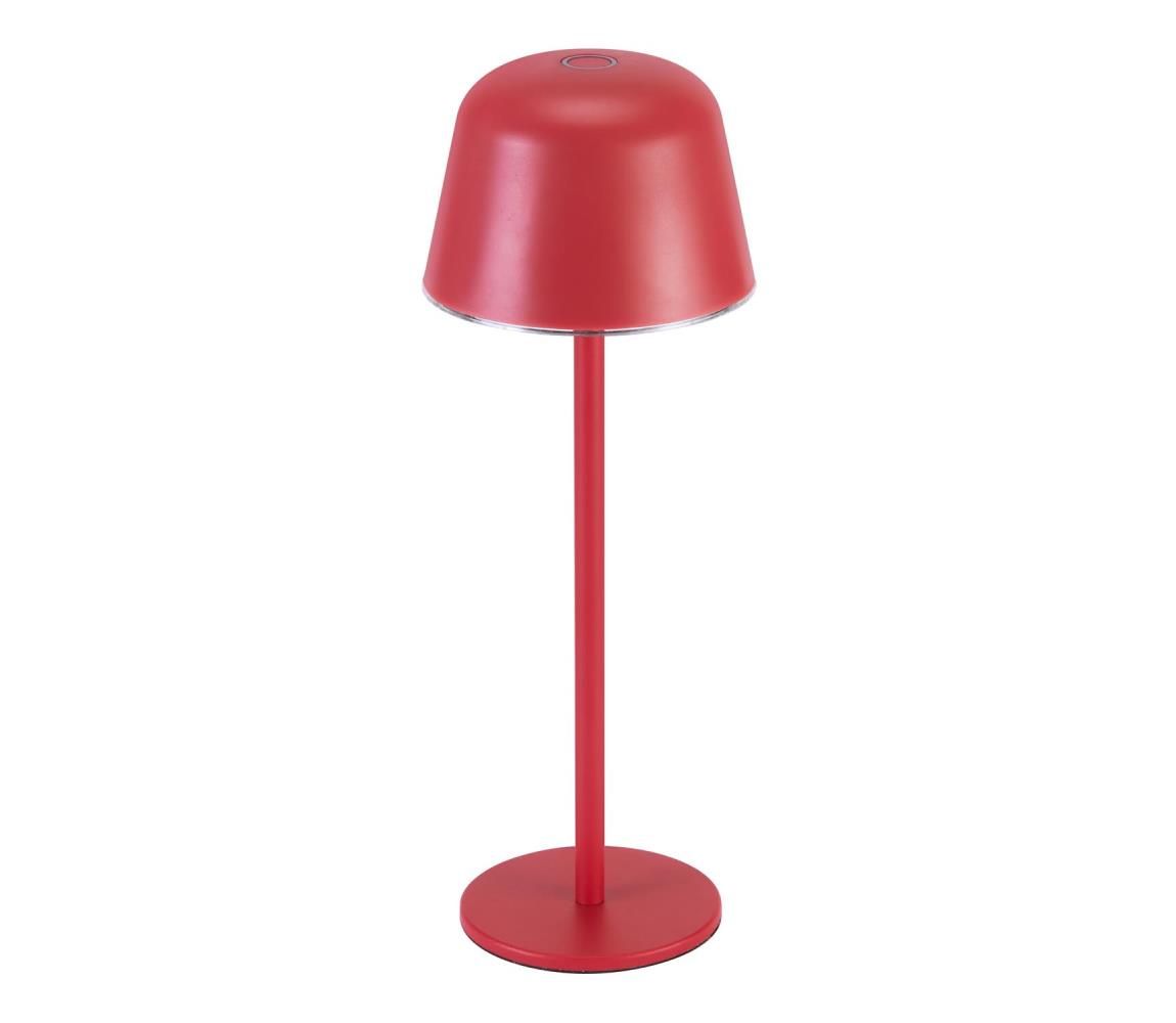 Ledvance -LED Stmievateľná vonkajšia nabíjacia lampa TABLE LED/2,5W/5V IP54 červená