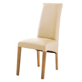 Sconto Jedálenská stolička FOXI III dub olejovaný/textilná koža béžová