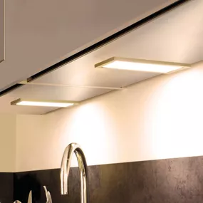 Hera Podhľadové LED svetlo Sky stmievač 2ks 3000K oceľ, Kuchyňa, plast, 6W, Energialuokka: G, P: 21 cm, L: 11 cm, K: 0.85cm