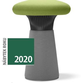 LD SEATING dizajnový taburet FUNGHI-N1 40/50, čierny plast