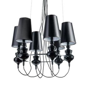 Azzardo AZ1379 závesné stropné svietidlo Baroco 6 Pendant 6x50W | E27 | IP20 - čierna