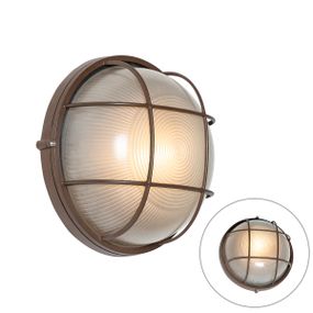 Industriële buitenwandlamp roestbruin IP44 - Hanneke