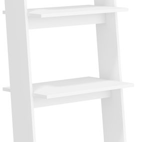 Regál so skrinkou 60 cm Rack (biela + čierny lesk)