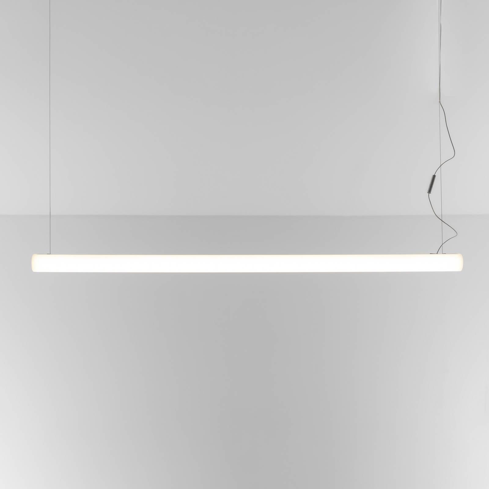 Artemide Alphabet of light linear, aplikácia 240, Obývacia izba / jedáleň, hliník, metakrylát, 63W, P: 238.4 cm, K: 5cm