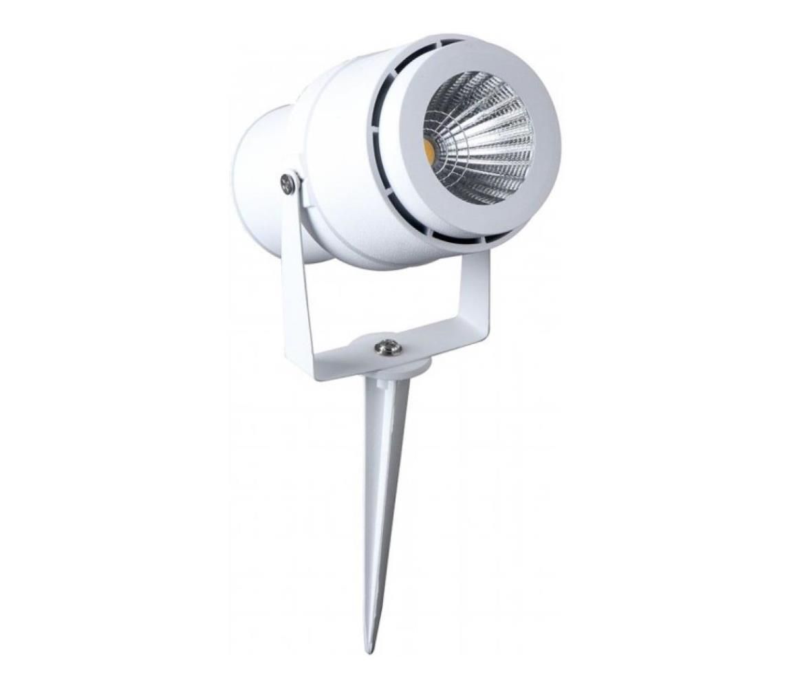 LED Vonkajšia lampa LED/12W/100-240V IP65 biela - zelené svetlo