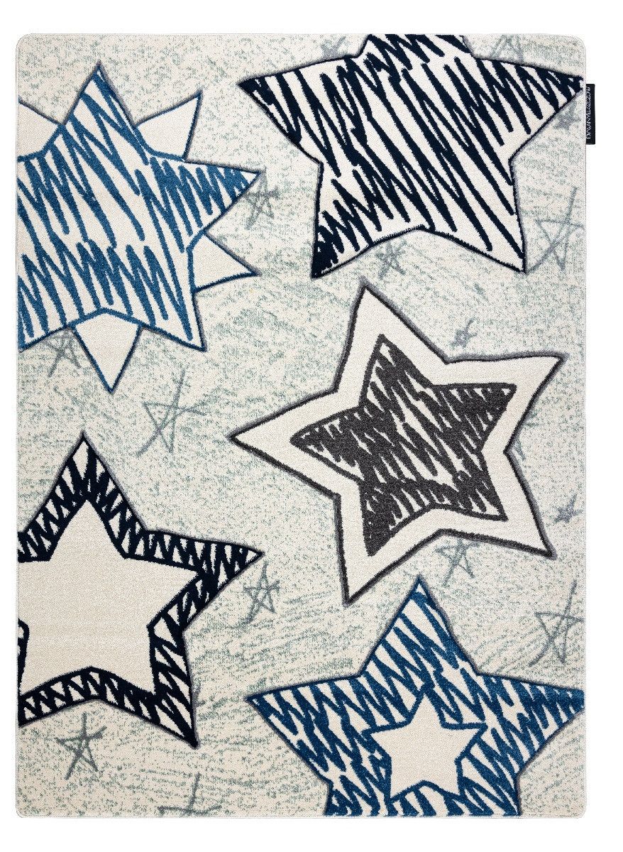 Dywany Łuszczów Detský kusový koberec Petit Stars blue - 80x150 cm