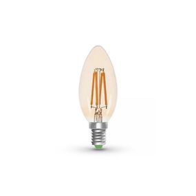 LED Žiarovka CLASIC AMBER C35 E14/5W/230V 2200K -  Brilagi