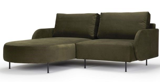 KRAGELUND Furniture - Pohovka ASKOV ROUND s kovovou podnožou