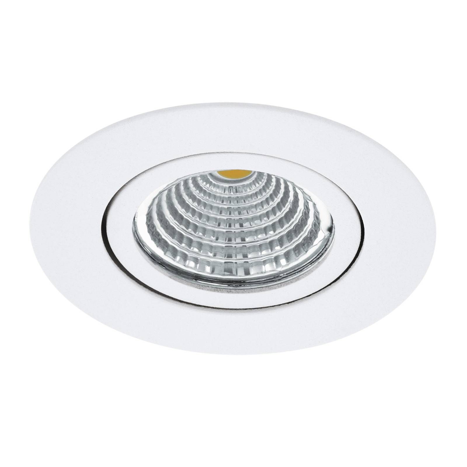 EGLO Zapustené LED Saliceto okrúhle otočné 4 000K biela, Obývacia izba / jedáleň, hliník, 6W, K: 4.2cm