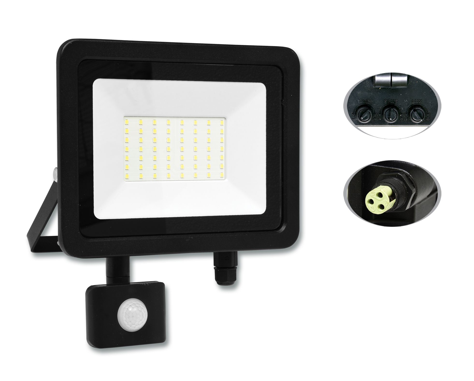 LED reflektor s PIR, 20W, 5000K, IP44, 1600Lm