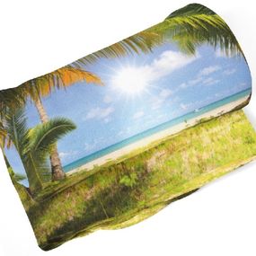 Deka Palmy na pláži  (Rozmer: 200 x 140 cm)