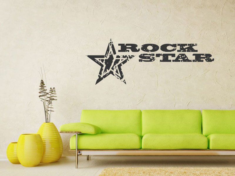Samolepka na zeď Rock Star 001