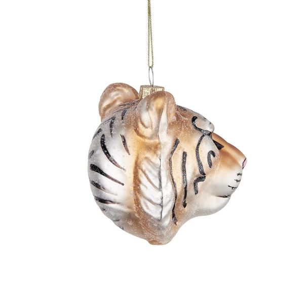 Butlers HANG ON Vianočná ozdoba hlava tigra 8 cm