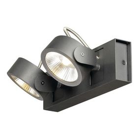 Stropné svietidlo SLV KALU  2x LED černé 60° 1000129