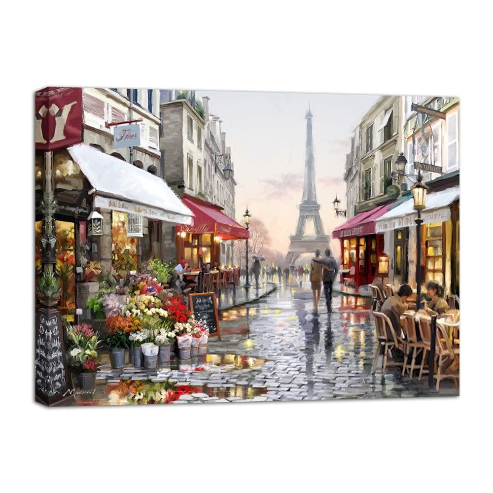 Obraz Styler Canvas Watercolor Paris I, 85 × 113 cm