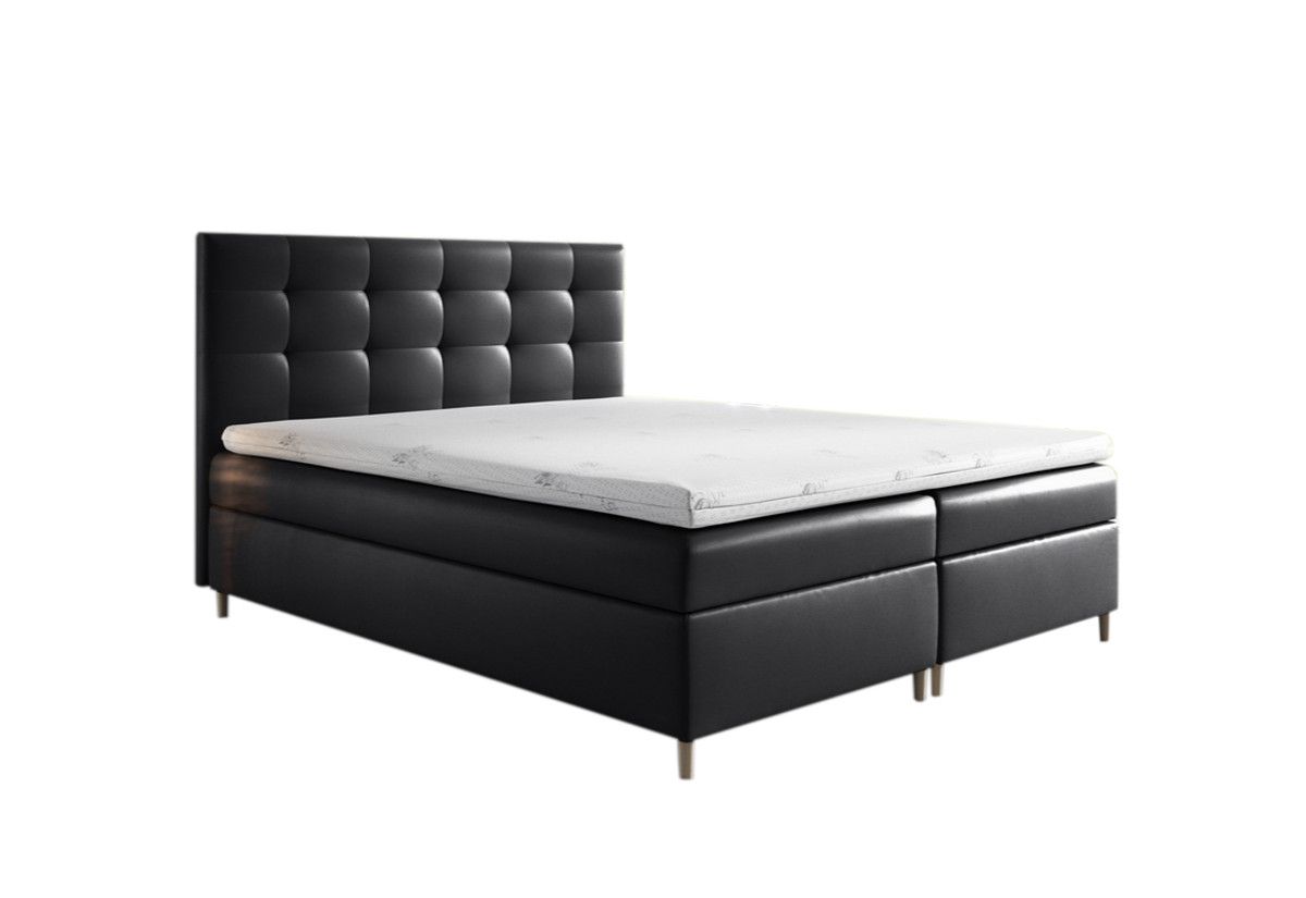 Expedo Čalúnená posteľ boxspring MARIANA + topper, 160x200, madryt 9100