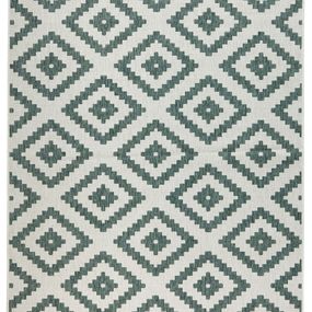 NORTHRUGS - Hanse Home koberce Kusový koberec Twin-Wendeteppiche 103131 grün creme - 200x290 cm