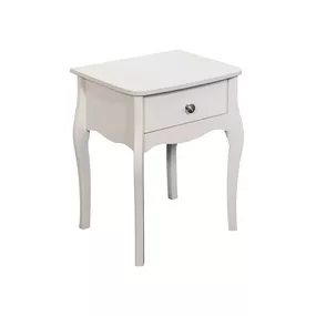 Nočný stolík BAROQUE 55x45 cm biela