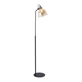 Klausen 107000 - Stojacia lampa ASGARD 1xE27/11W/230V béžová/čierna/zlatá