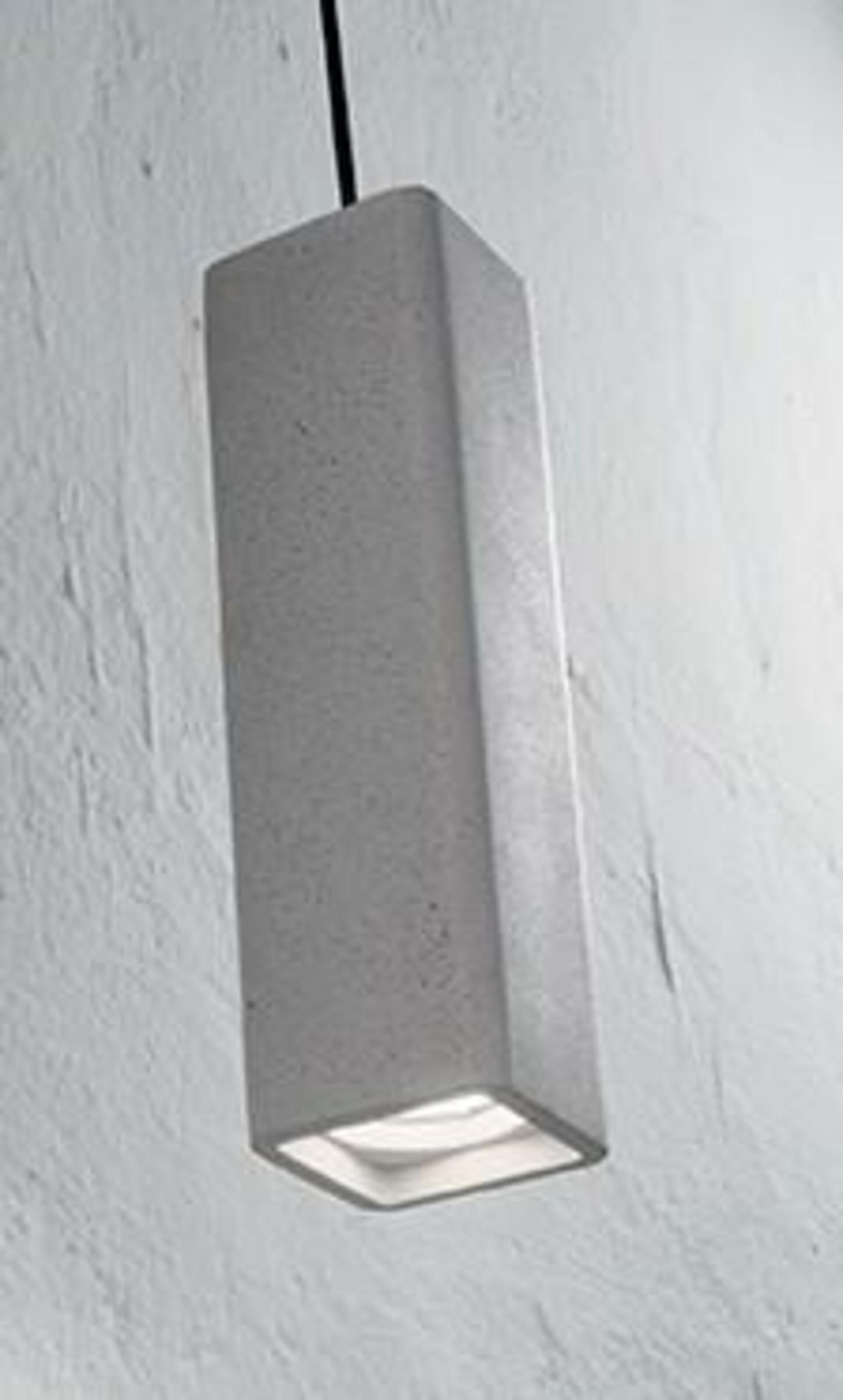 Závěsné svítidlo Ideal Lux Oak SP1 Square Cemento 150673 hranaté betonové