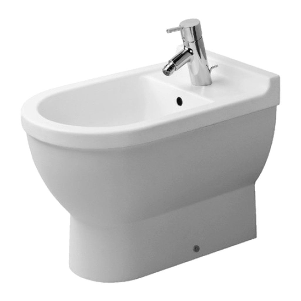 Duravit Starck 3 - Stojaci bidet, 1 otvor pre armatúru prepichnutý, 36 x 56 cm, biely 2230100000