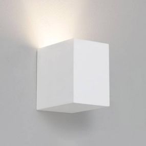 Astro Parma 110 nástenné svetlo sadra malovateľné, Obývacia izba / jedáleň, sadra, GU10, 6W, L: 9 cm, K: 11cm