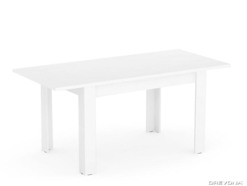 Drevona, jedálenský stôl, REA TABLE 2, biela