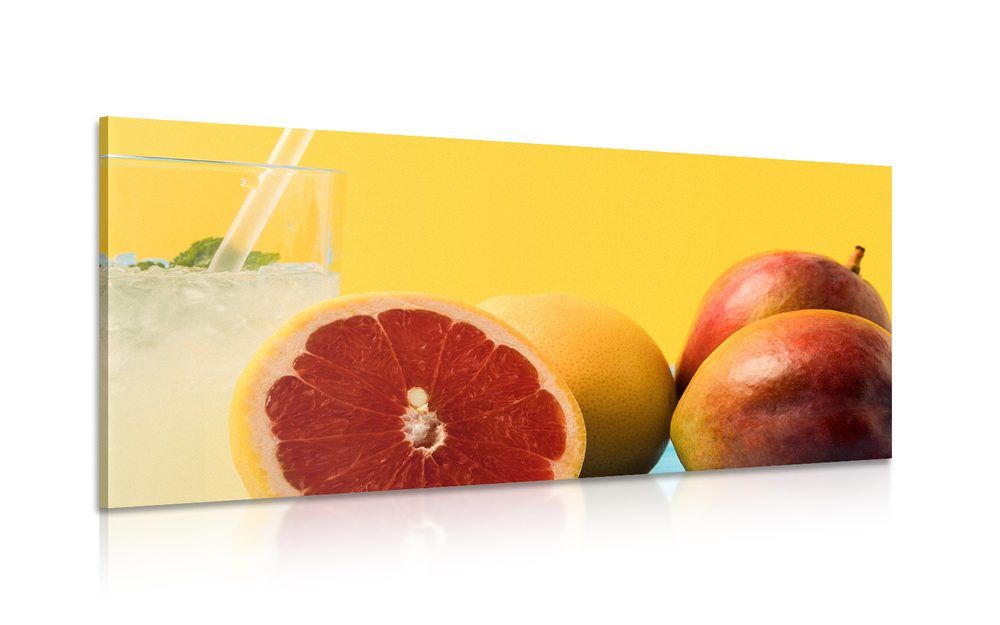 Obraz limonáda z tropického ovocia - 120x60