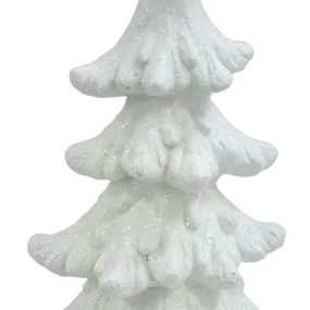Dekorácia MagicHome Vianoce, Stromček, keramika, 28x22x45 cm