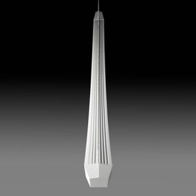 Oligo OLIGO Lisgo závesné LED svietidlo, matné biele, Obývacia izba / jedáleň, kov, akryl, 32W, P: 140 cm, L: 3 cm